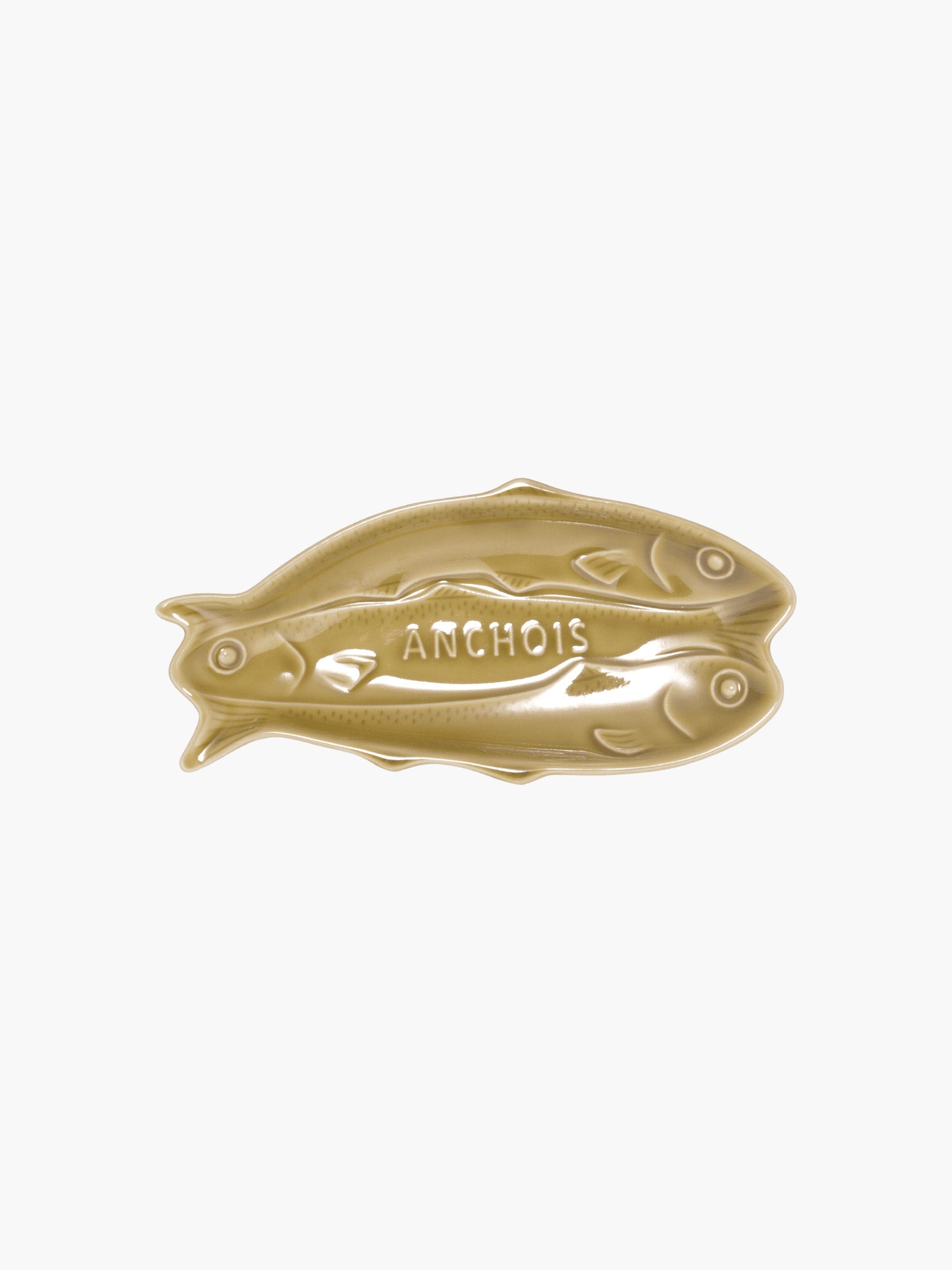 Three Sardines Plate - Olive