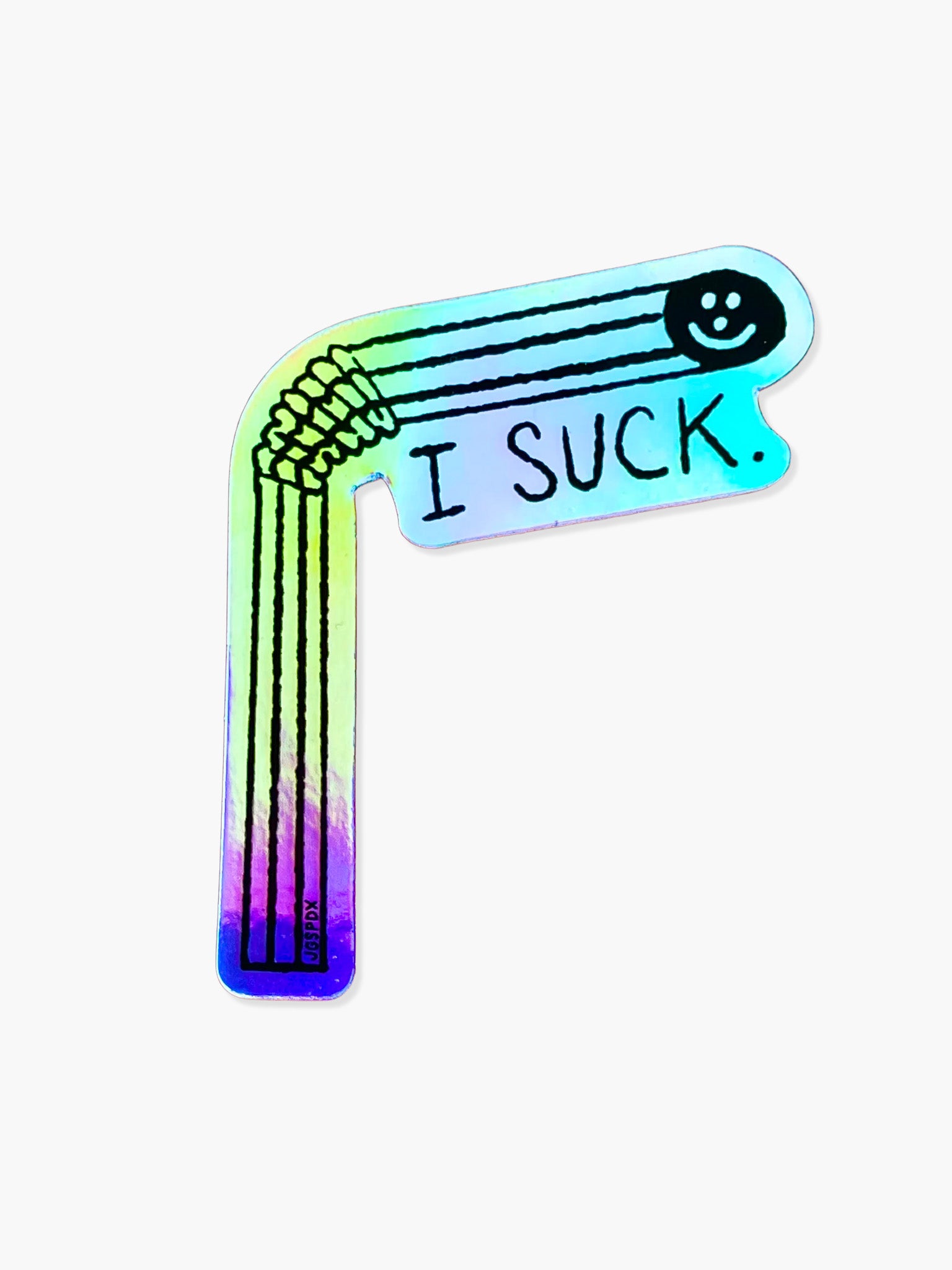 I Suck Holographic Sticker
