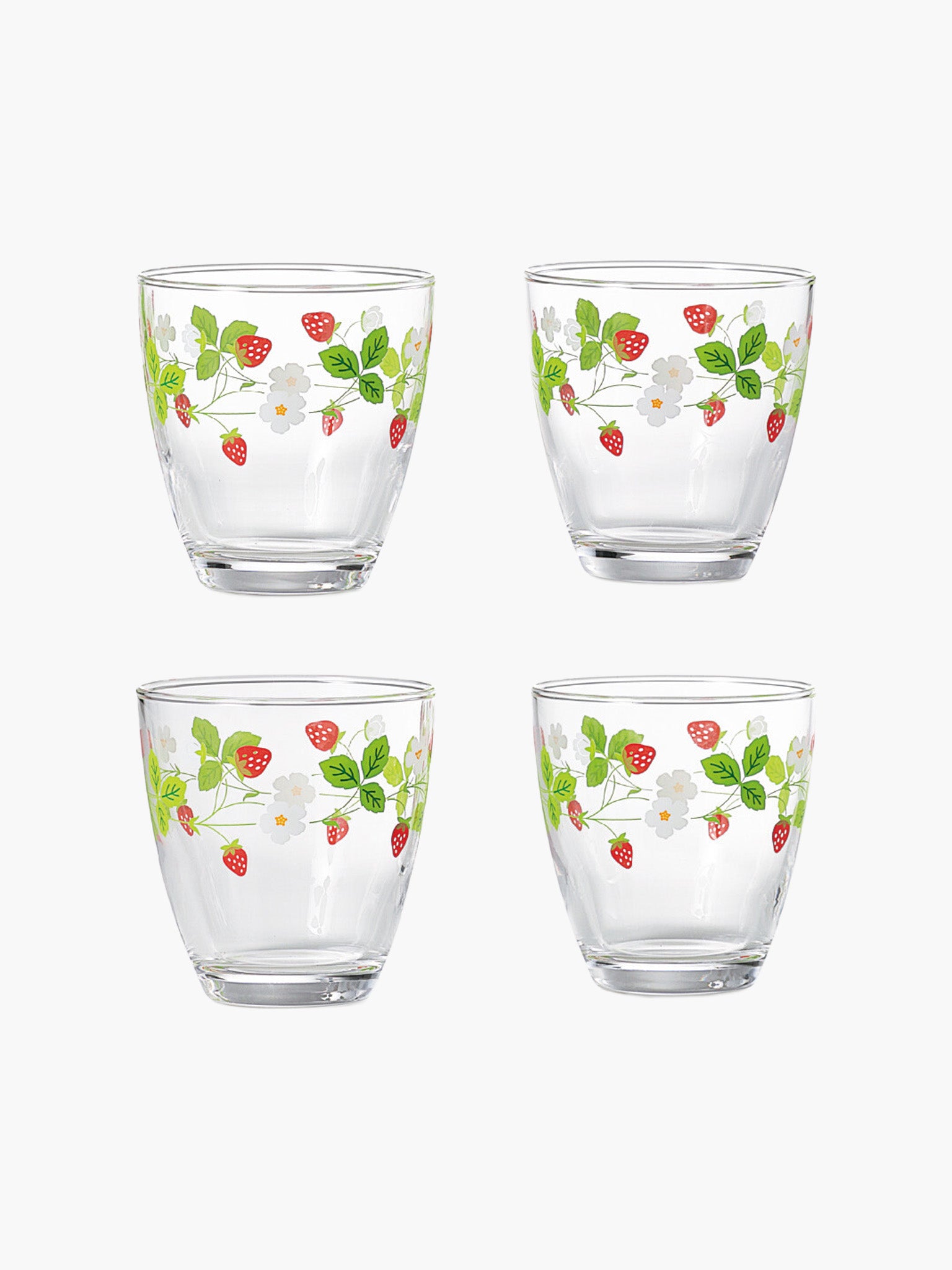 Strawberry Vine Tumblers (245ml) - Set of 4