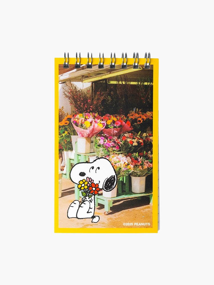 Snoopy Mini Memo Pad - Flower