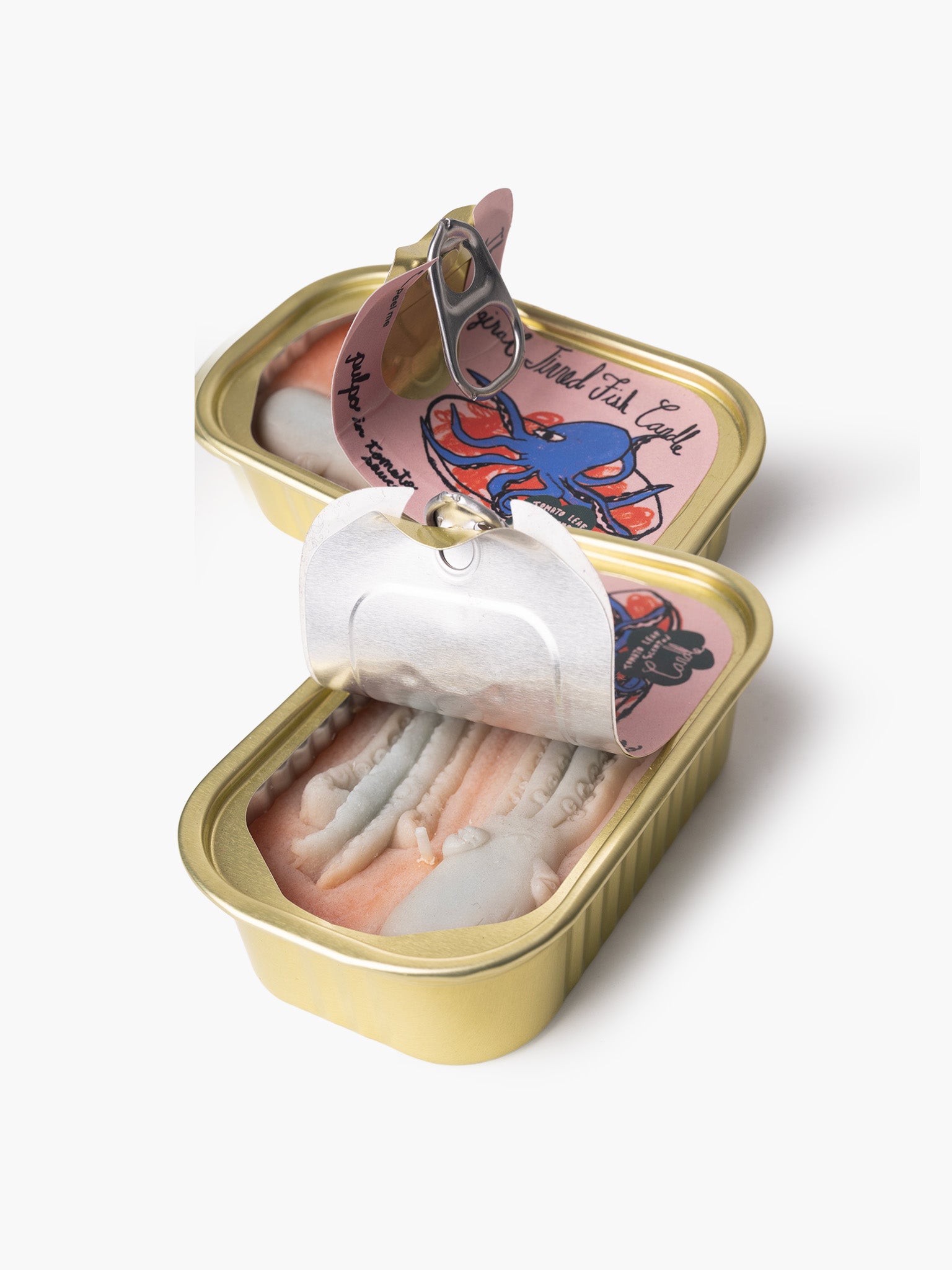 Tinned Fish Candle - Octopus in Tomato Sauce