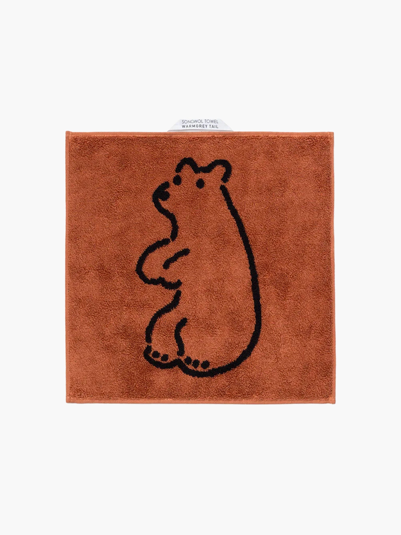 Huggy Bear Hand Towel - Brick (34x34)