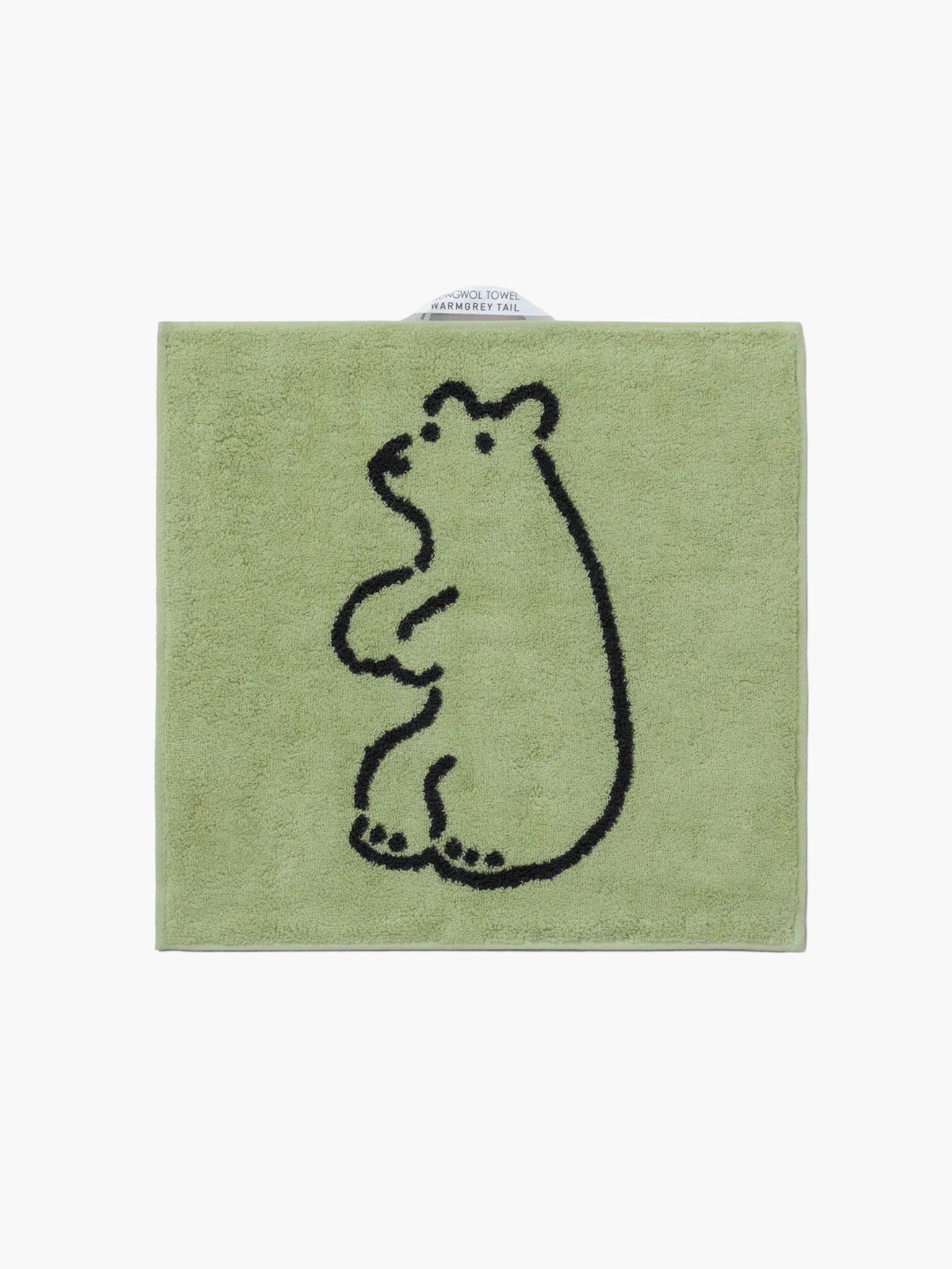 Huggy Bear Hand Towel - Olive (34x34)