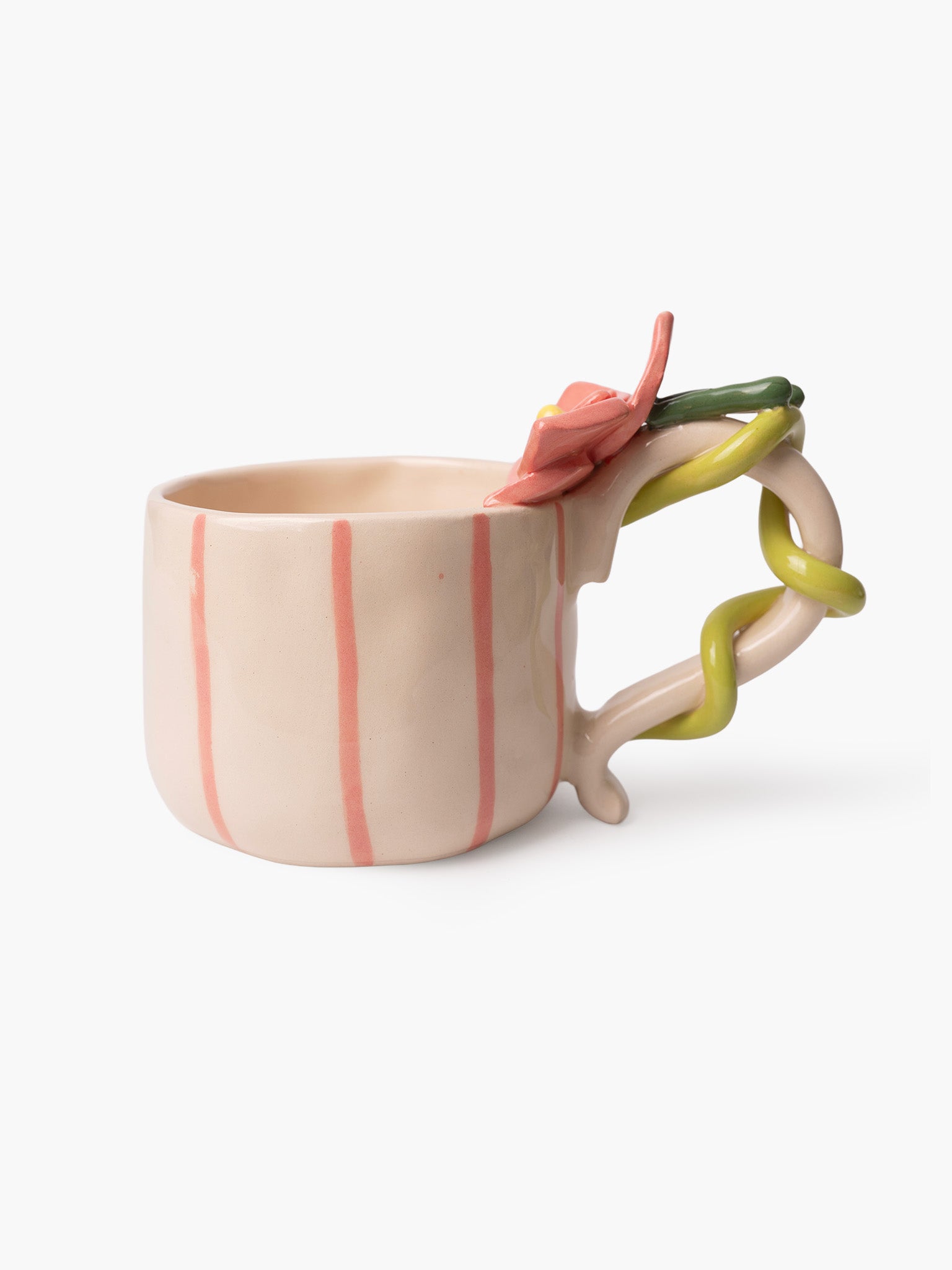 Orchid Pink Stripe Mug