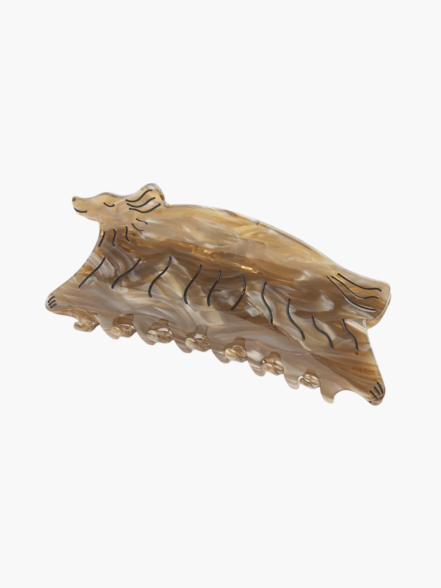 Borzoi Dog Hair Claw - Beige