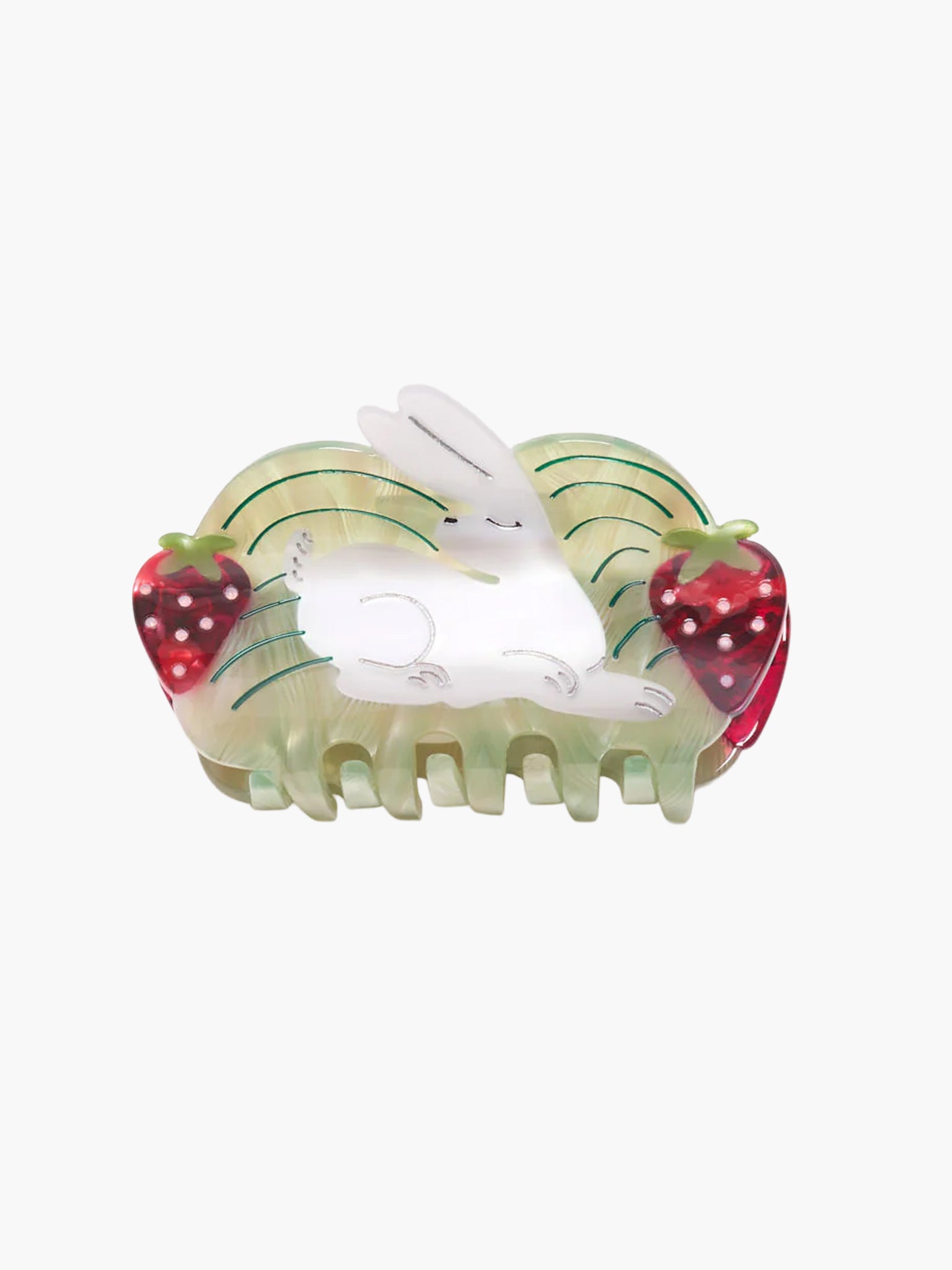 Strawberry Fields Rabbit Hair Claw