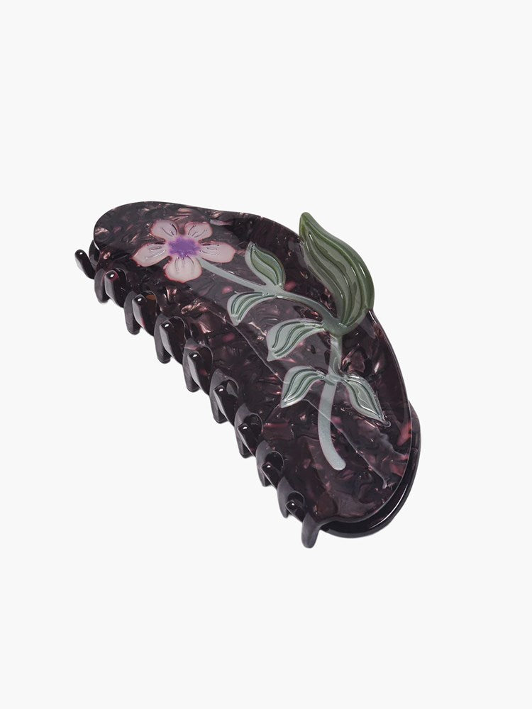 Henbane Purple Flower Hair Claw