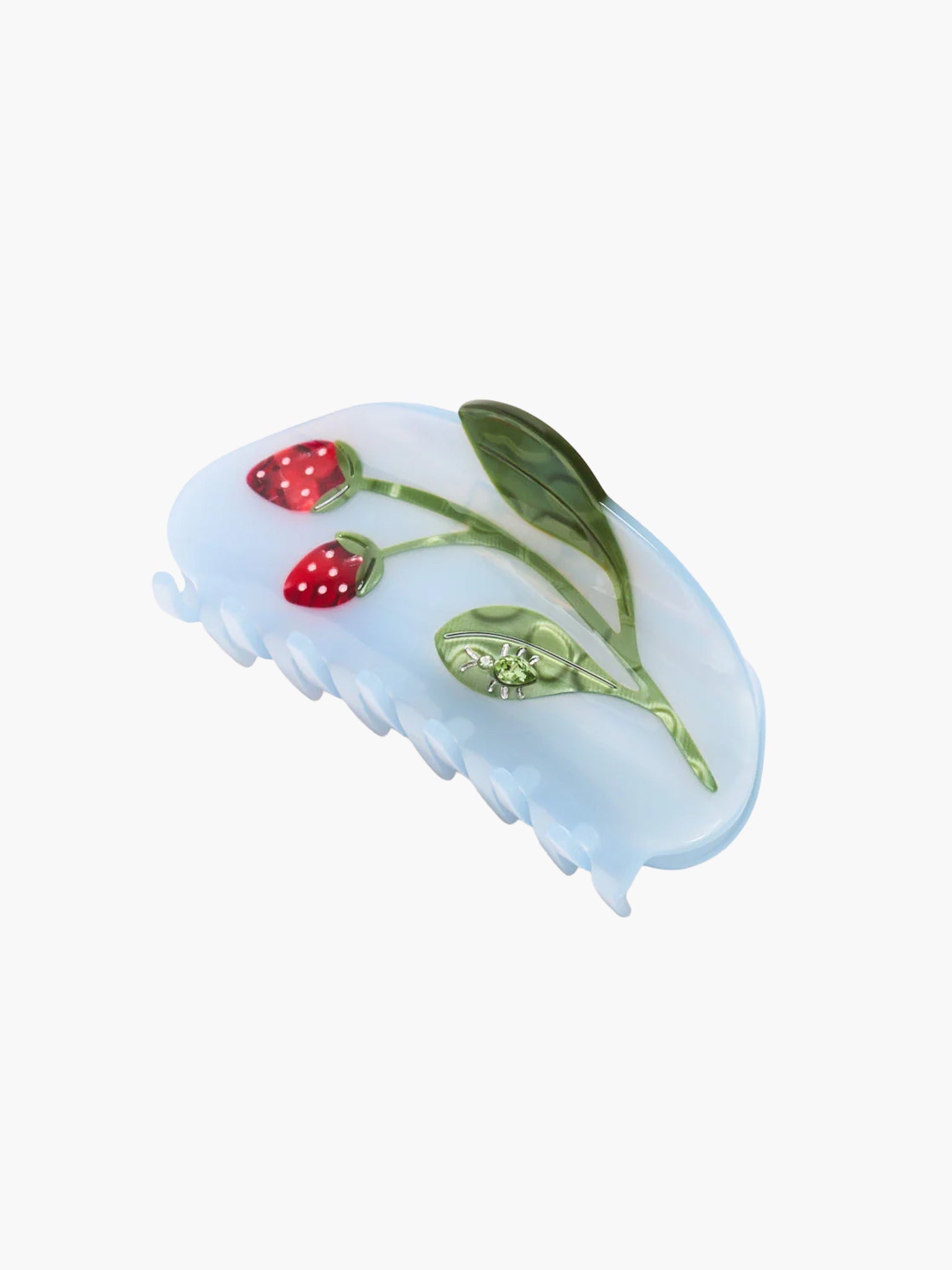Jewel Beetle Strawberry Hair Claw
