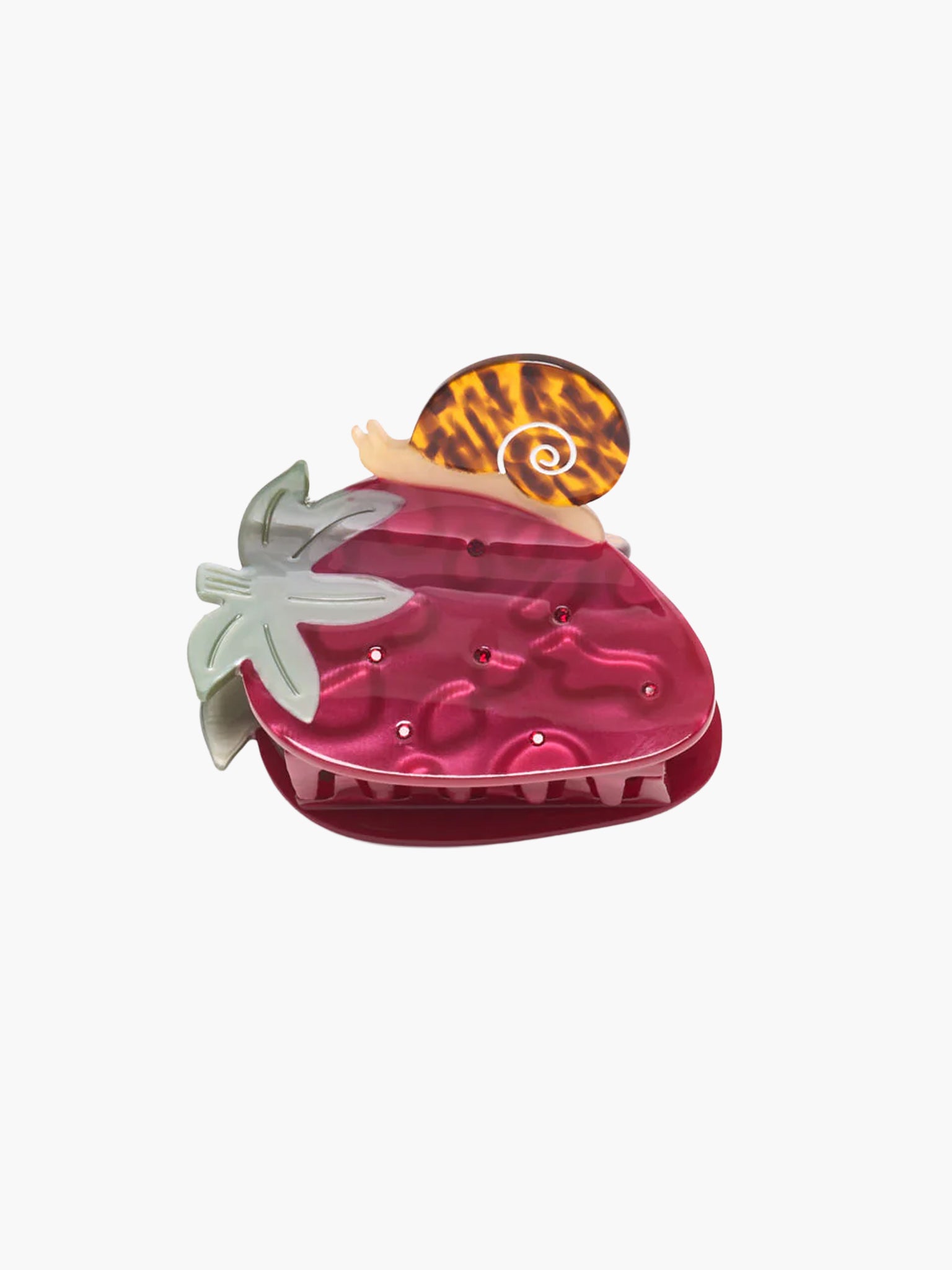 Garden Snail Strawberry Hair Claw