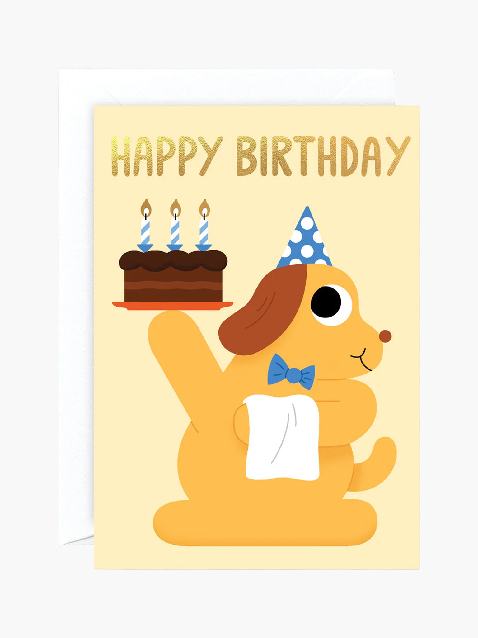 Happy Birthday Dog Cake Card x Elliot Kruszynski