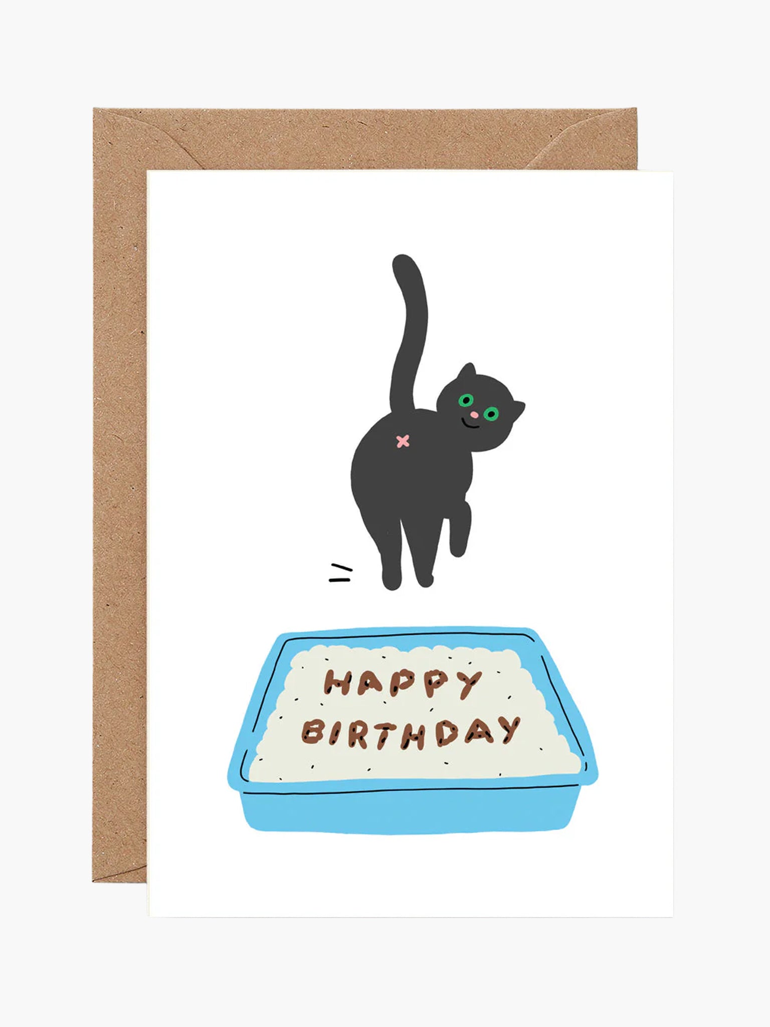 Birthday Cat Poop Card x Holly St Clair