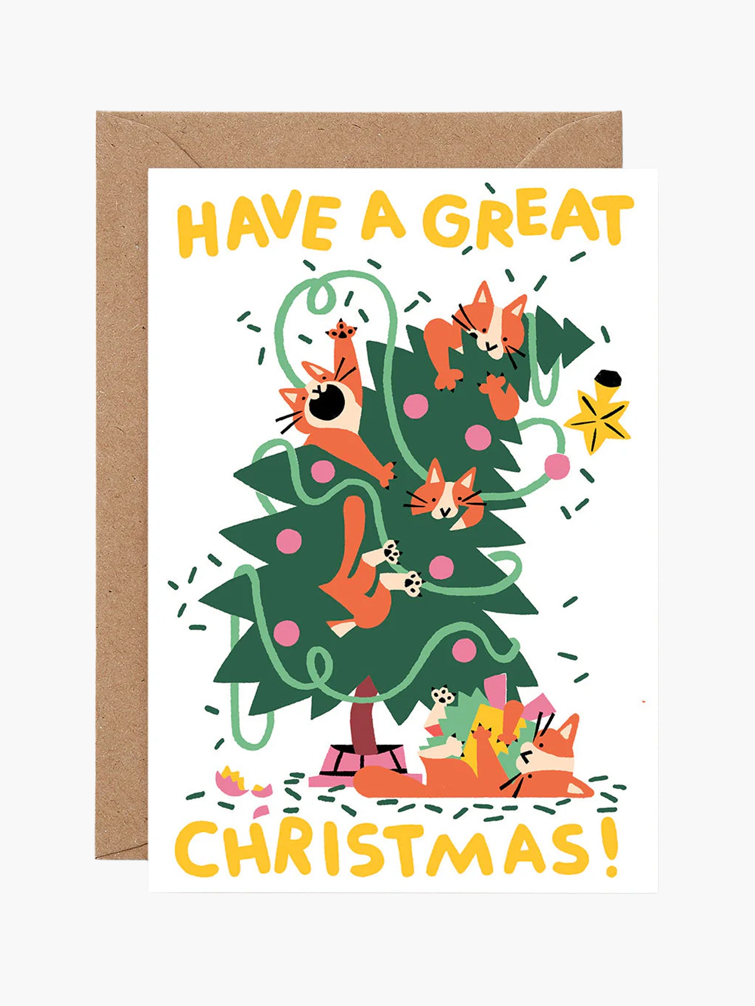 Great Christmas Cats Card x Cari Vander Yacht