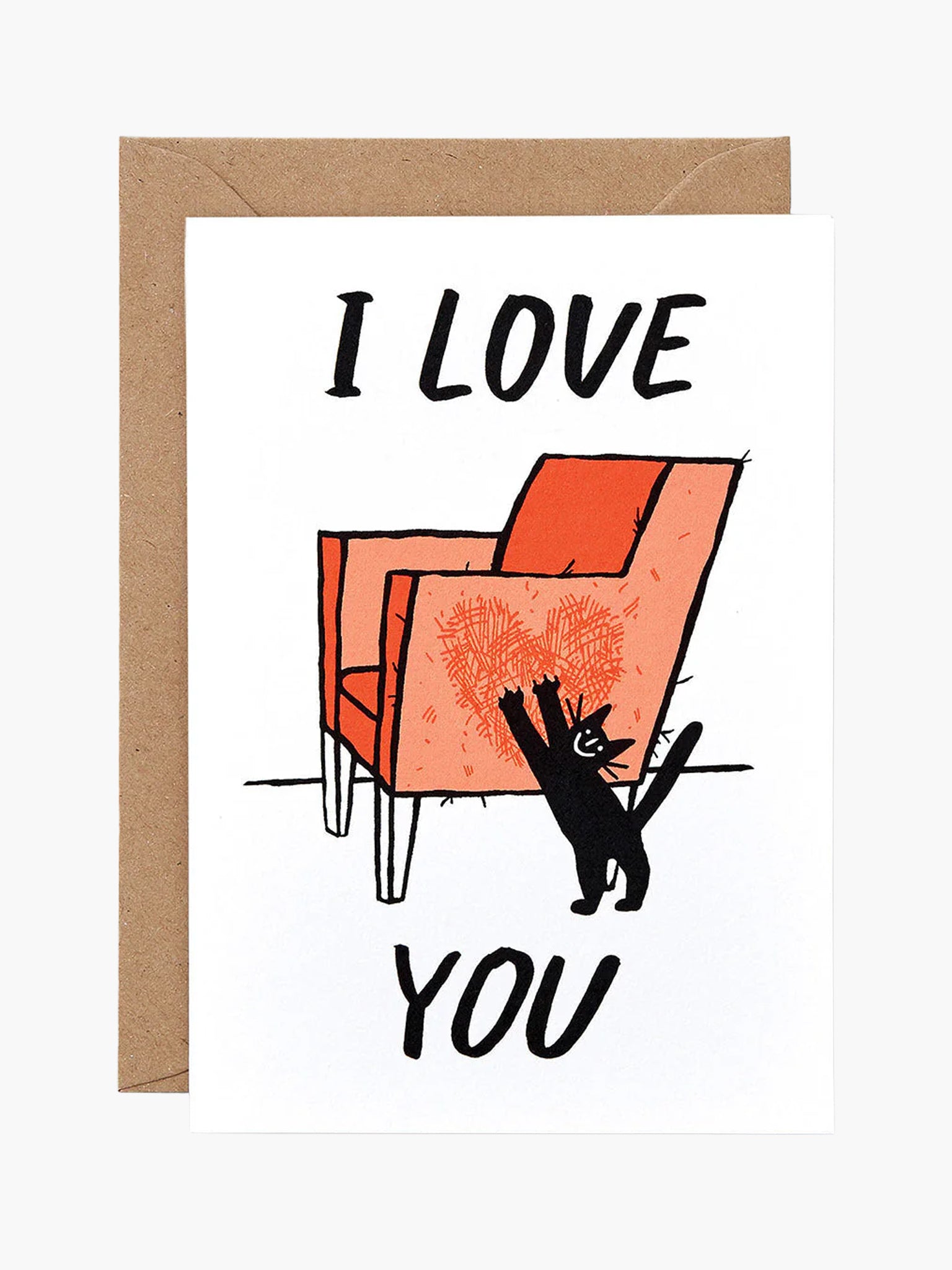 I Love You Cat Greeting Card x Cari Vander Yacht