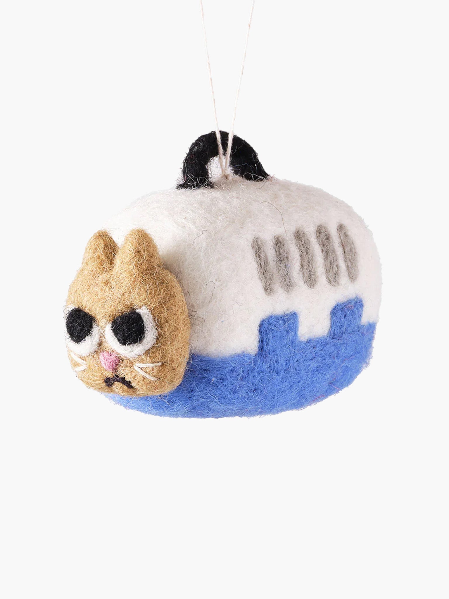 Handmade Felt Ornament - Coco (Caged Cat)