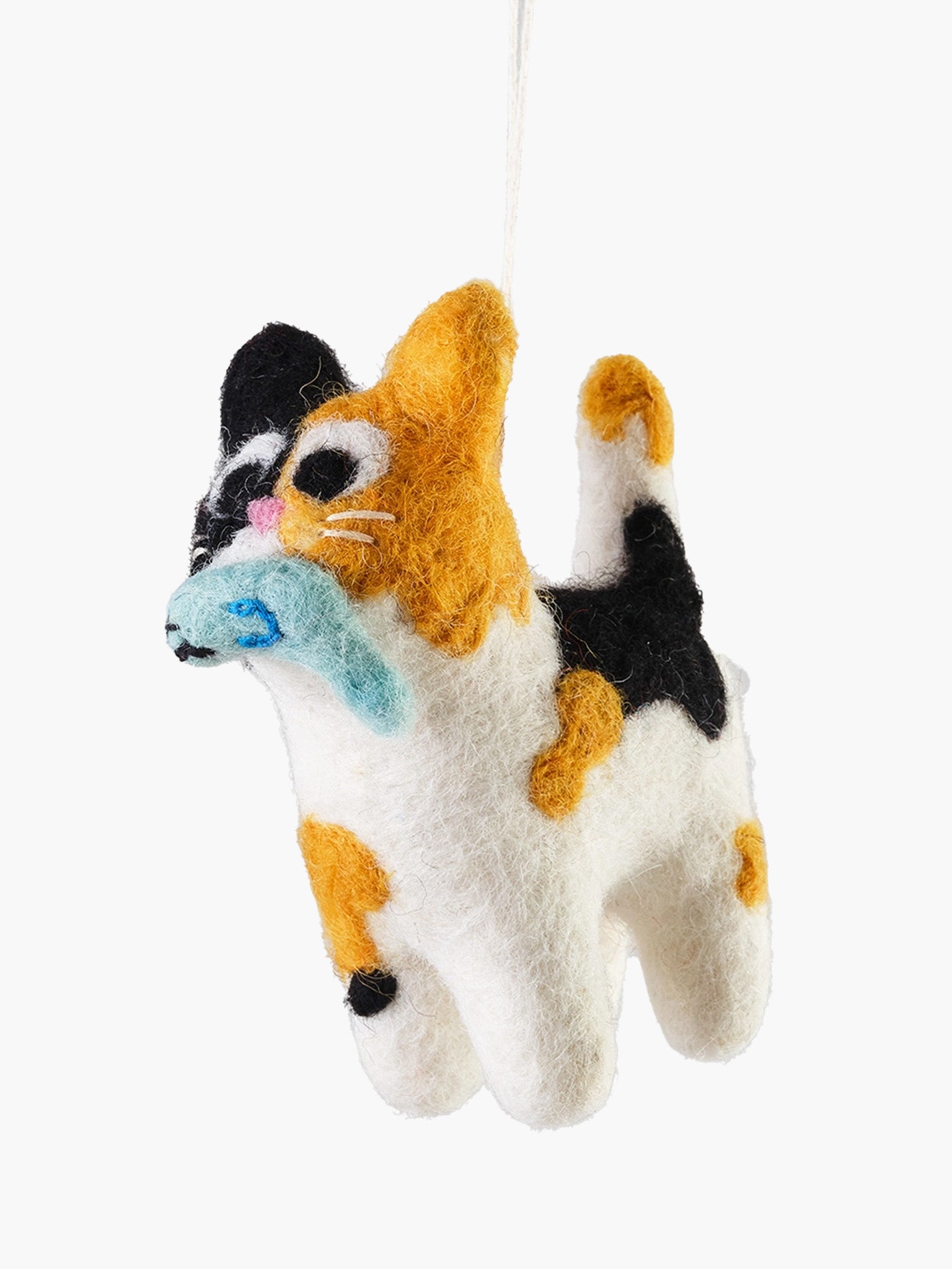 Handmade Felt Ornament - Dwight (Calico)
