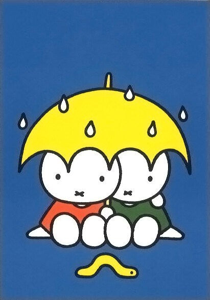 Miffy Postcard - Umbrella