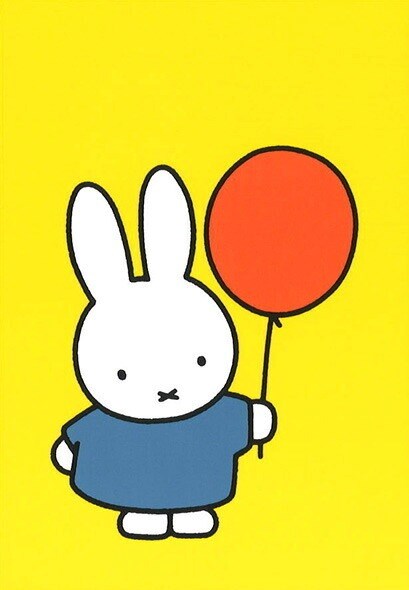 Miffy Postcard - Red Balloon