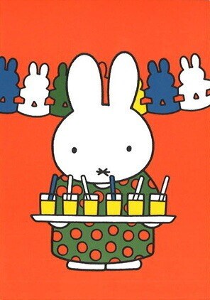 Miffy Postcard - Miffy Mum & Juice