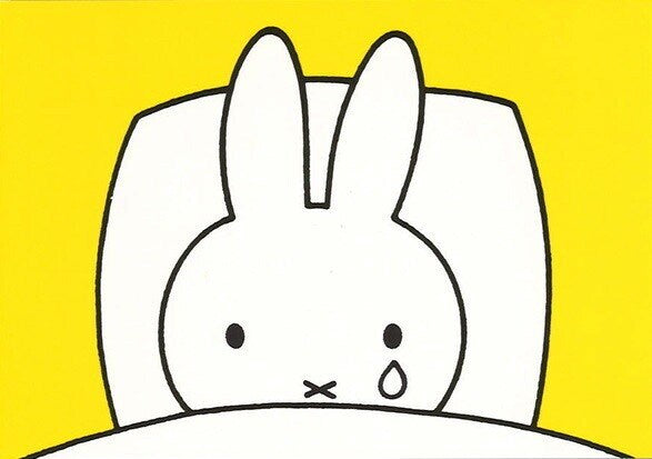 Miffy Postcard - Bedrest for Miffy