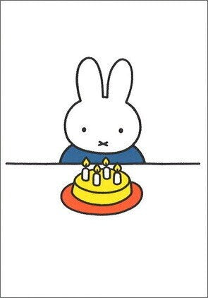 Miffy Postcard - Birthday Cake