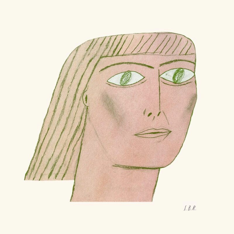 Green Lady by Stine Belden Roed (50x50cm)