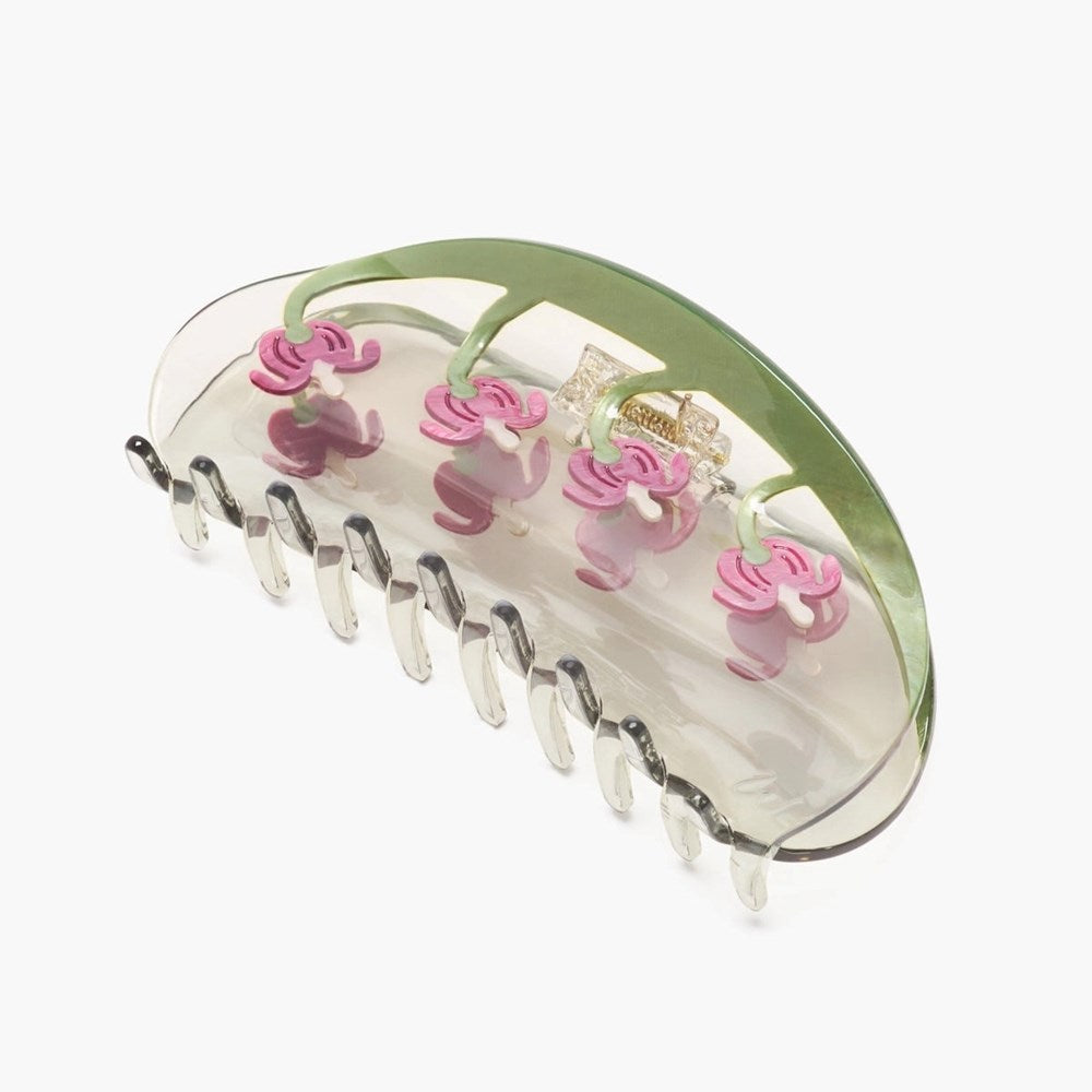 Bleeding Heart Flower Hair Claw