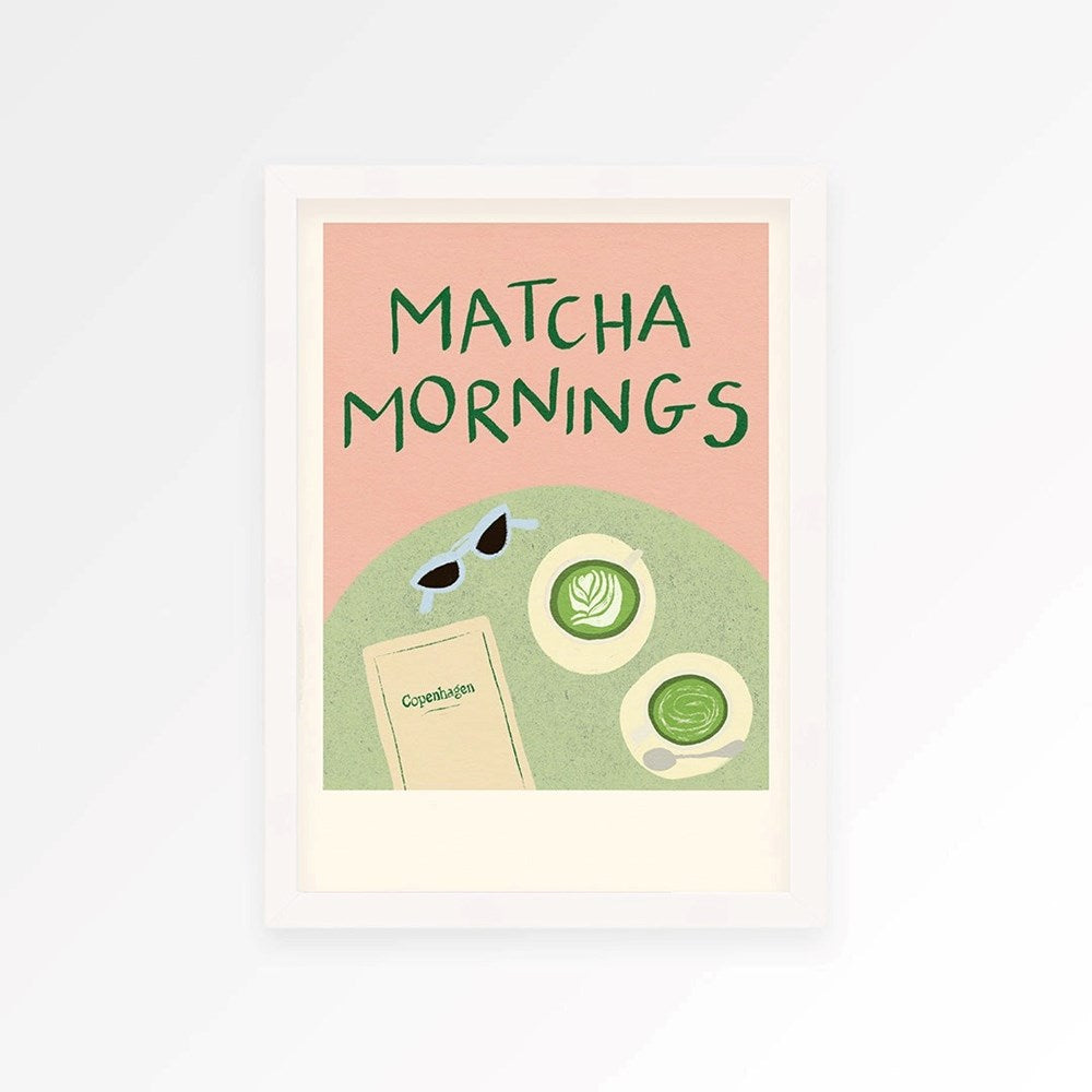 Matcha Mornings Print (A3)