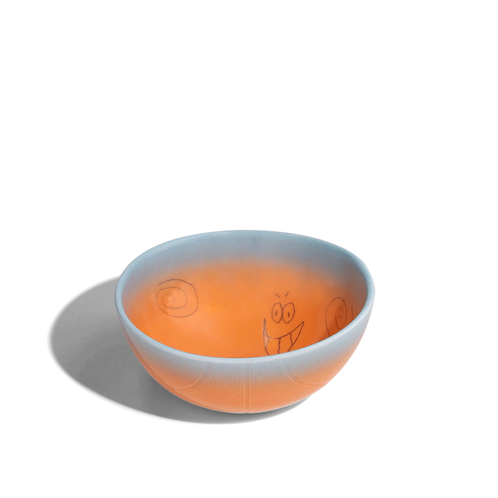 Small Bowl - Water Orange Gradient Sketch