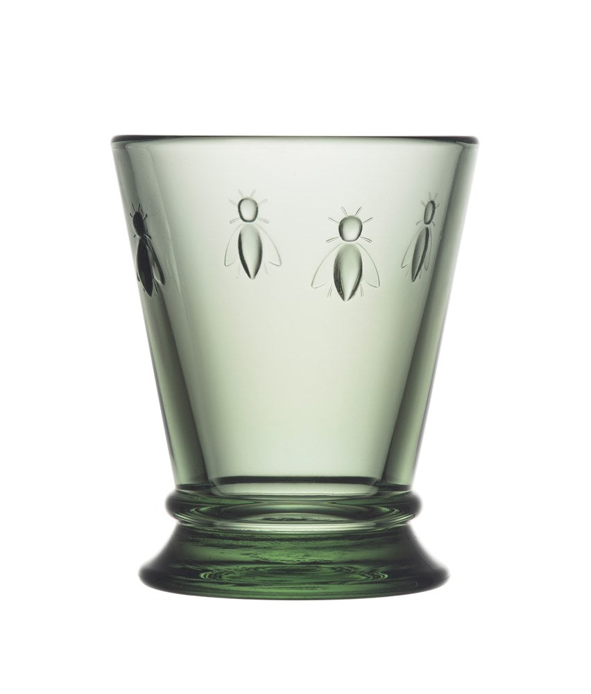 Glass Tumbler (Olive) - Bee (260ml)