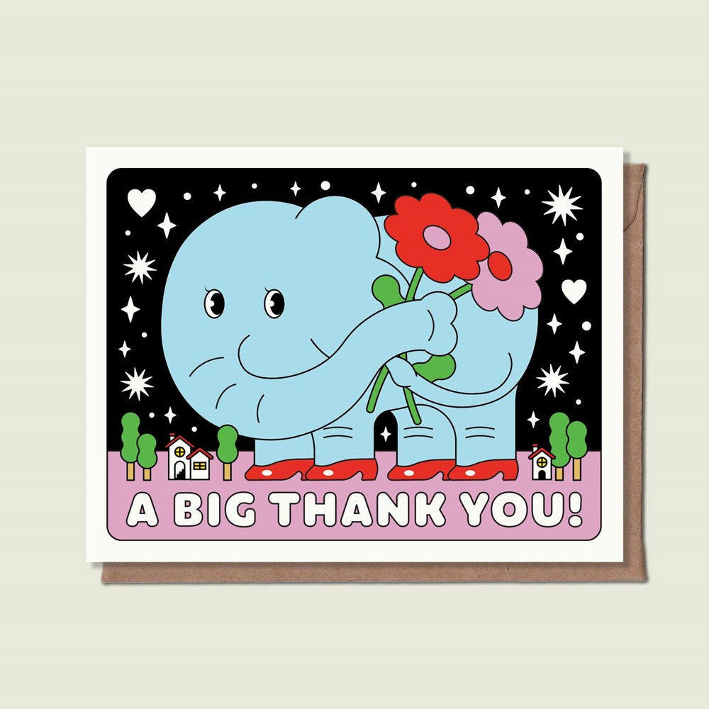 A Big Thank You Elephant Card