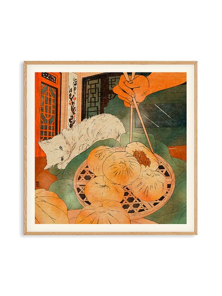 Bodega Cat Dumpling by Eniko Eged (50x50cm)