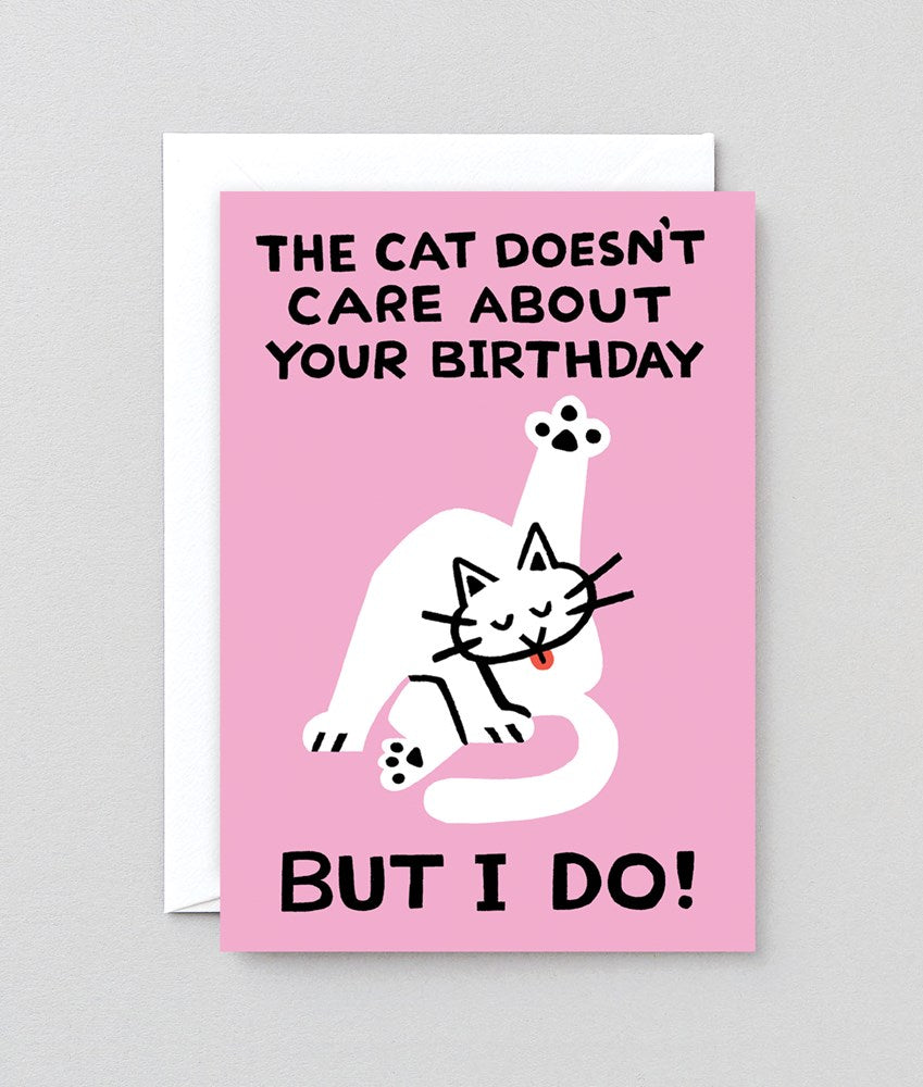 The Cat Doesn't Care Card x Cari Vander Yacht