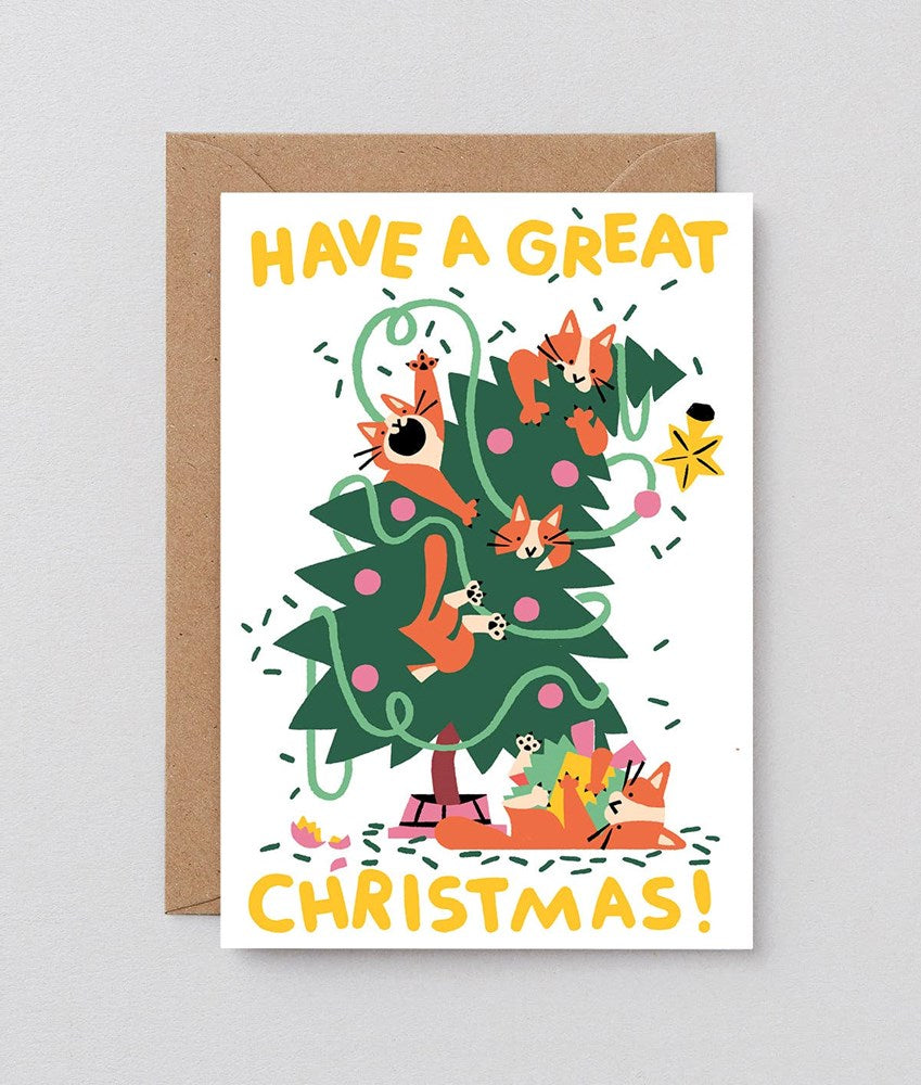 Great Christmas Cats Card x Cari Vander Yacht