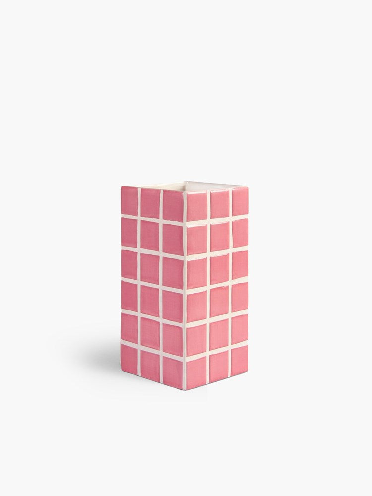 Tile Vase - Pink