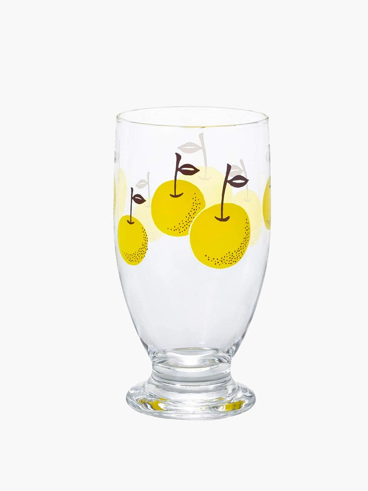 Aderia Retro Glass Tumbler with Stand - Pear