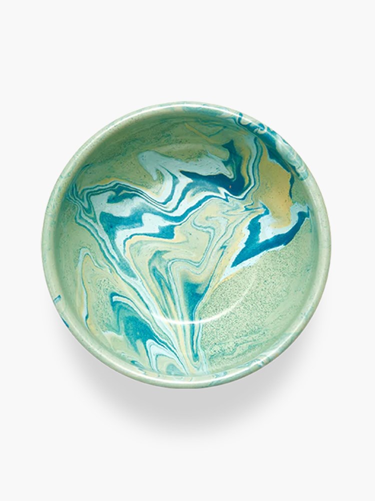 Marble Bowl Large (16cm) - Mint Green