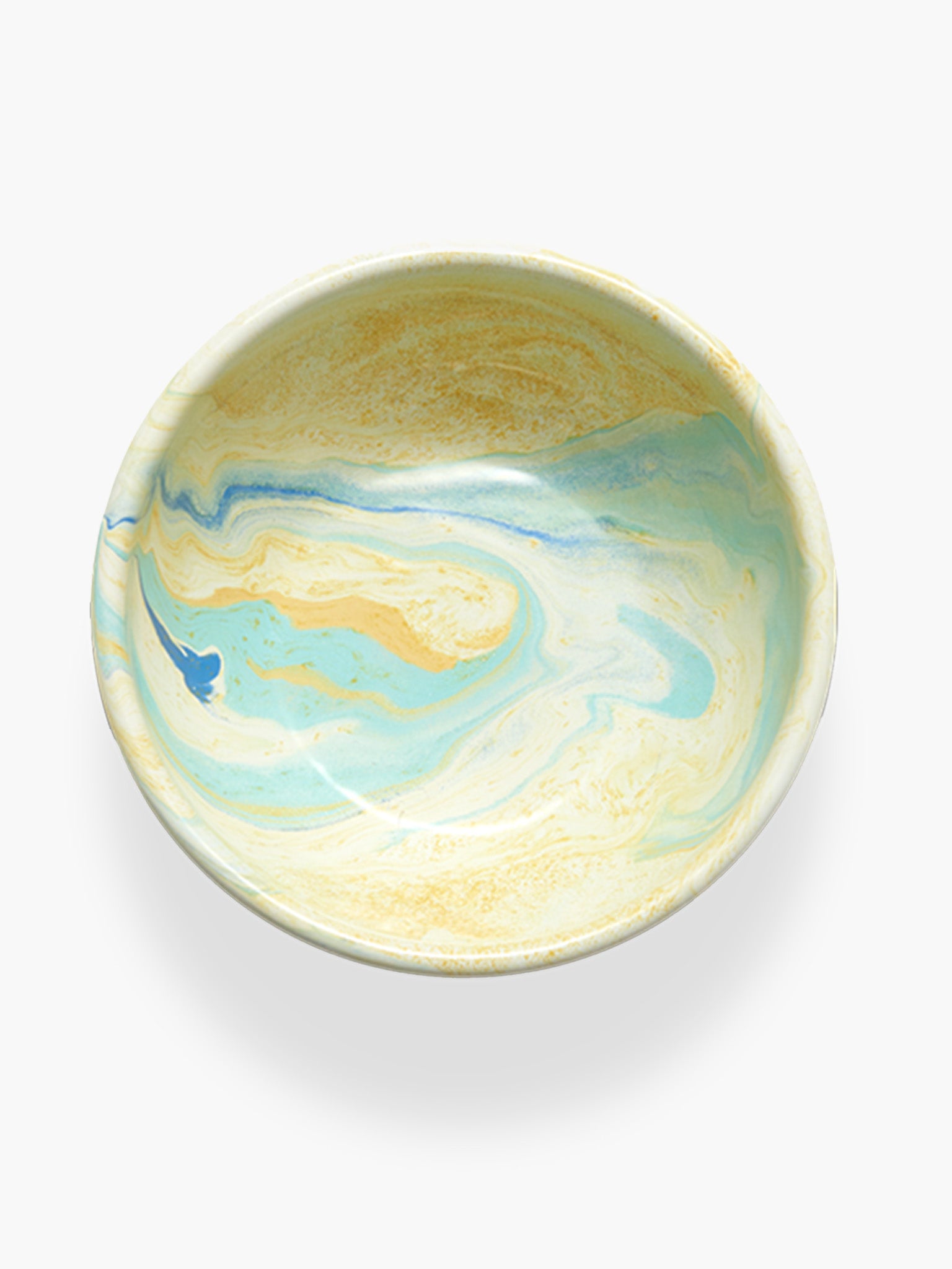 Marble Bowl Large (16cm) - Lemon Cream