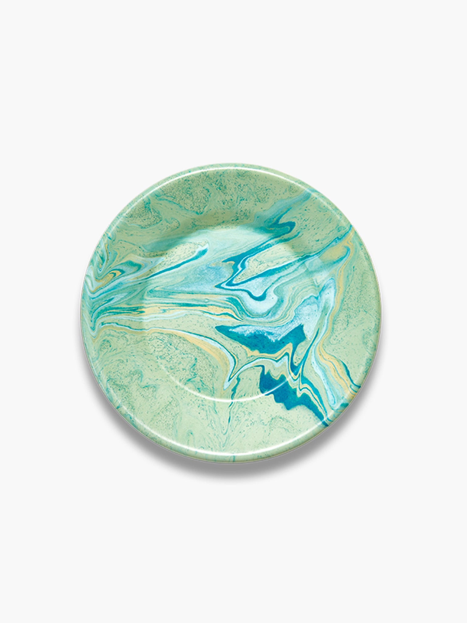 Marble Flat Plate (21cm) - Mint Green