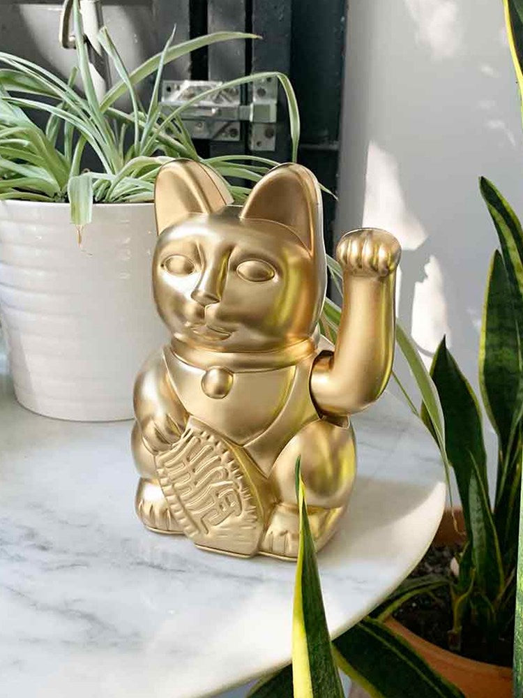 HUMAN MADE Lucky Cat Hariko Figure Gold 希望商店HUMAN MADE LUCKY CAT HARIKO FIGURE 22SS 人間製招財貓