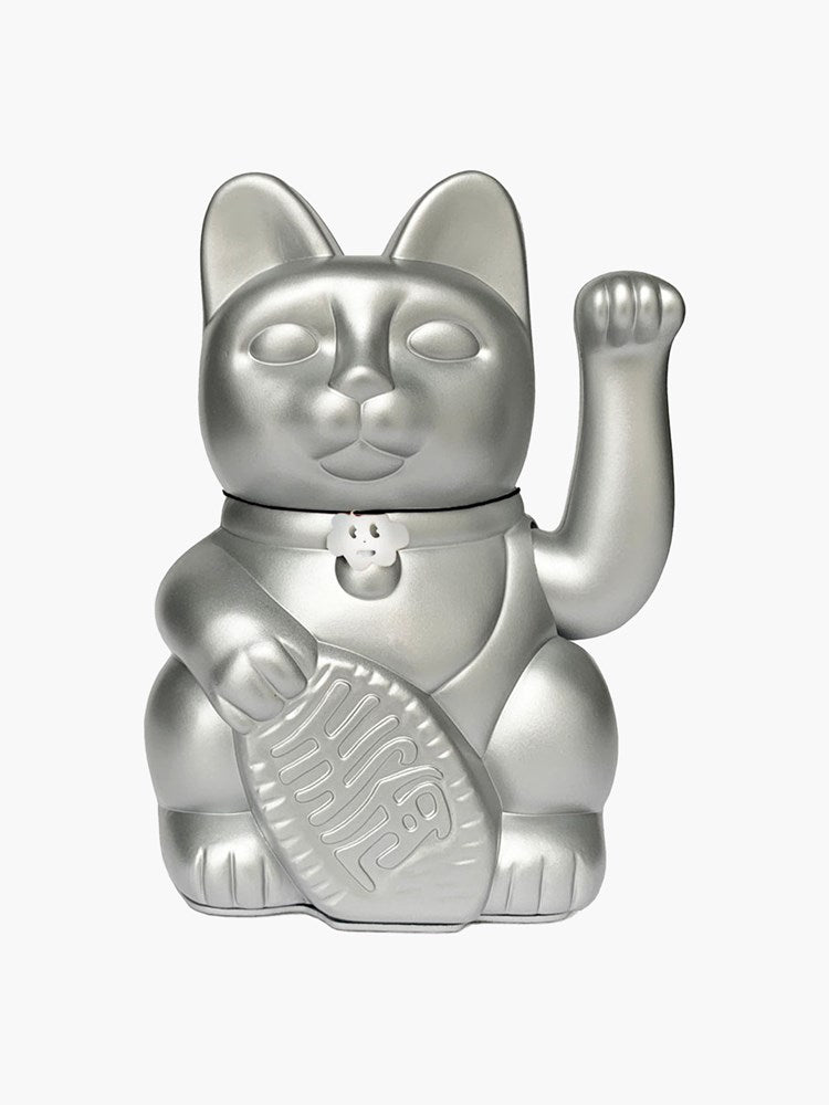 Lucky Cat Maneki-neko - Silver