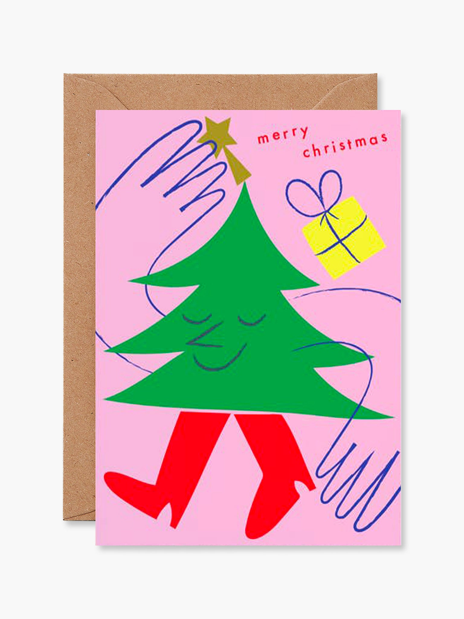 Merry Christmas - Dressing Tree Card
