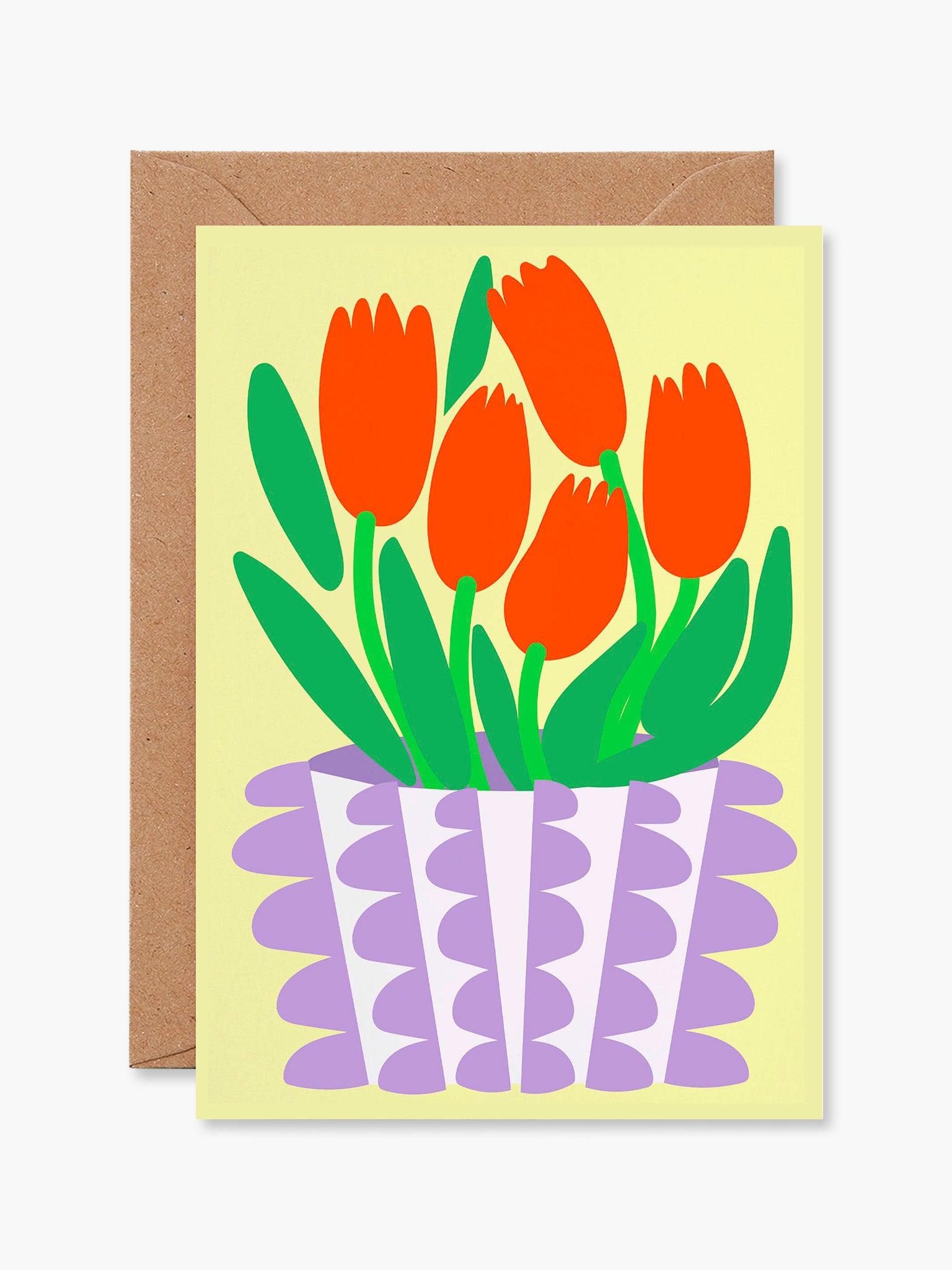 Vase of Tulips Card