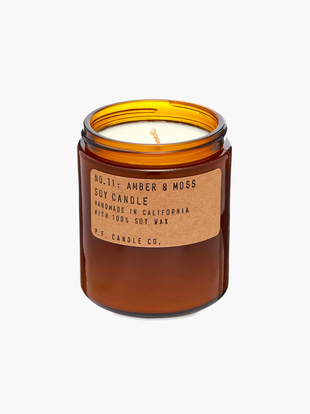 P.F. Candle Co. 204g Soy Candle - No.11 Amber & Moss