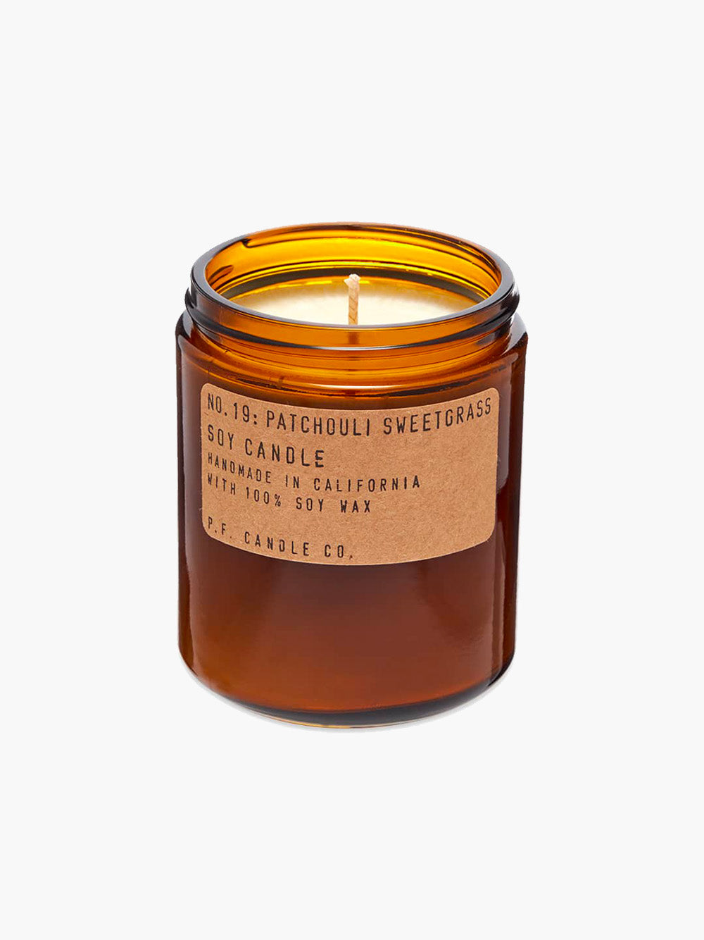 P.F. Candle Co. 204g Soy Candle - No.19 Patchouli Sweetgrass
