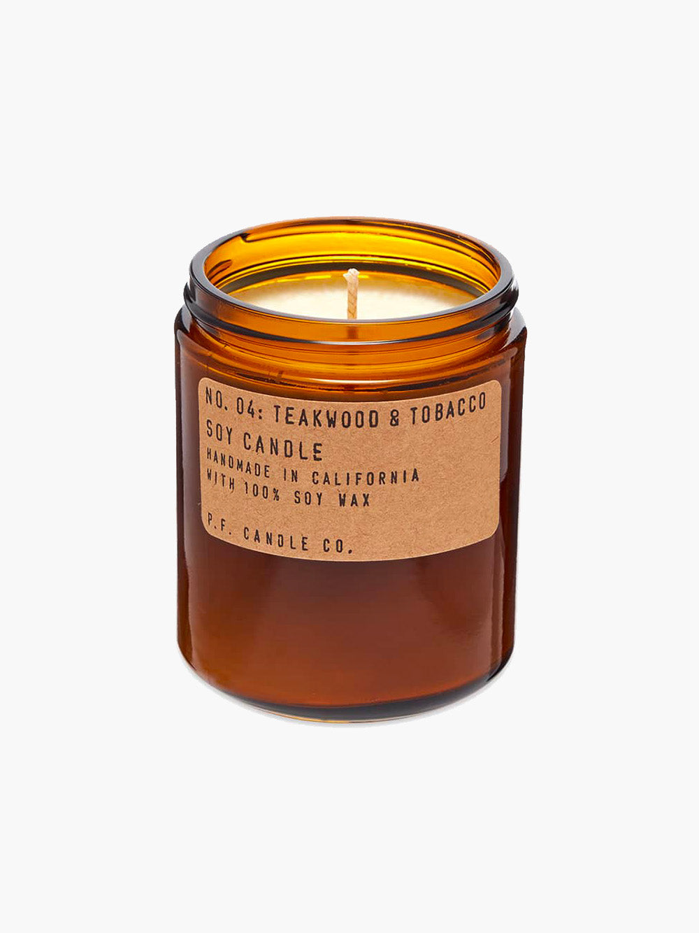 P.F. Candle Co. 204g Soy Candle - No.04 Teakwood & Tobacco
