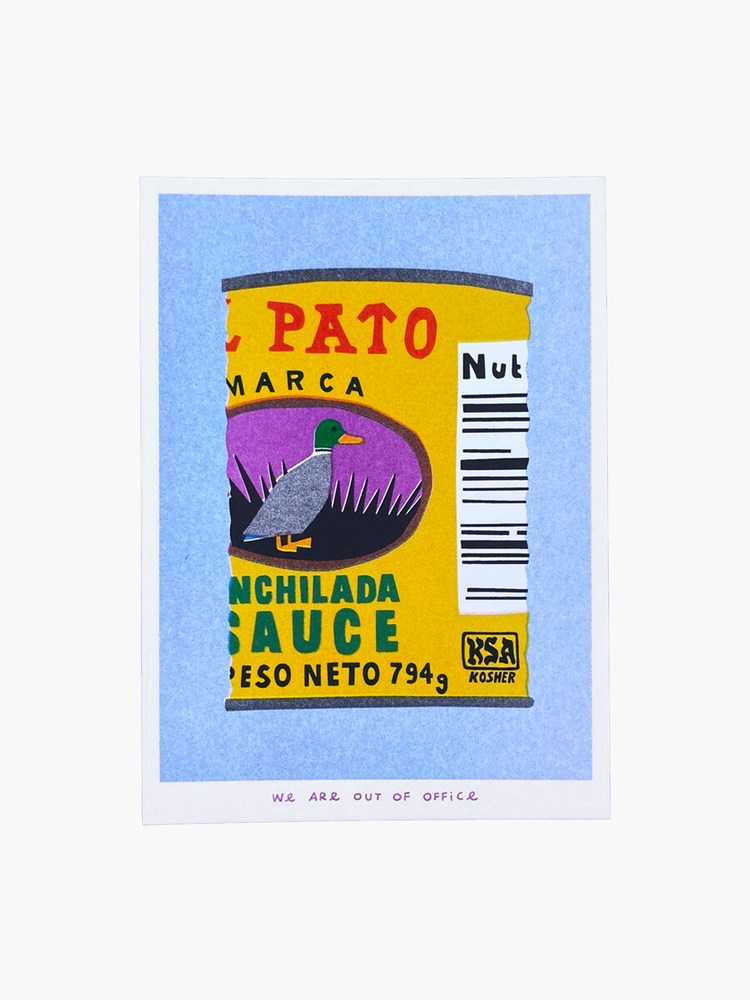 Enchilada Sauce Can - Risograph Print (13x18cm)