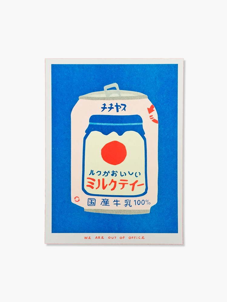 Japanese Milky Tea - Risograph Print (13x18cm)
