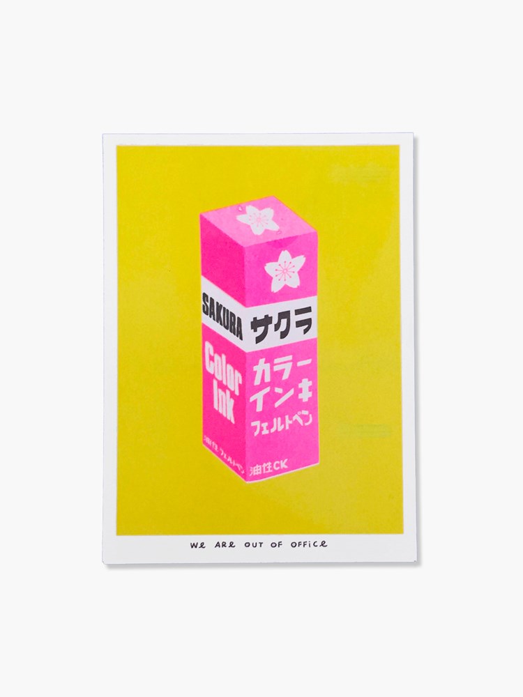 We Are Out of Office 13x18cm Risograph Prints (38 Styles) – Hands