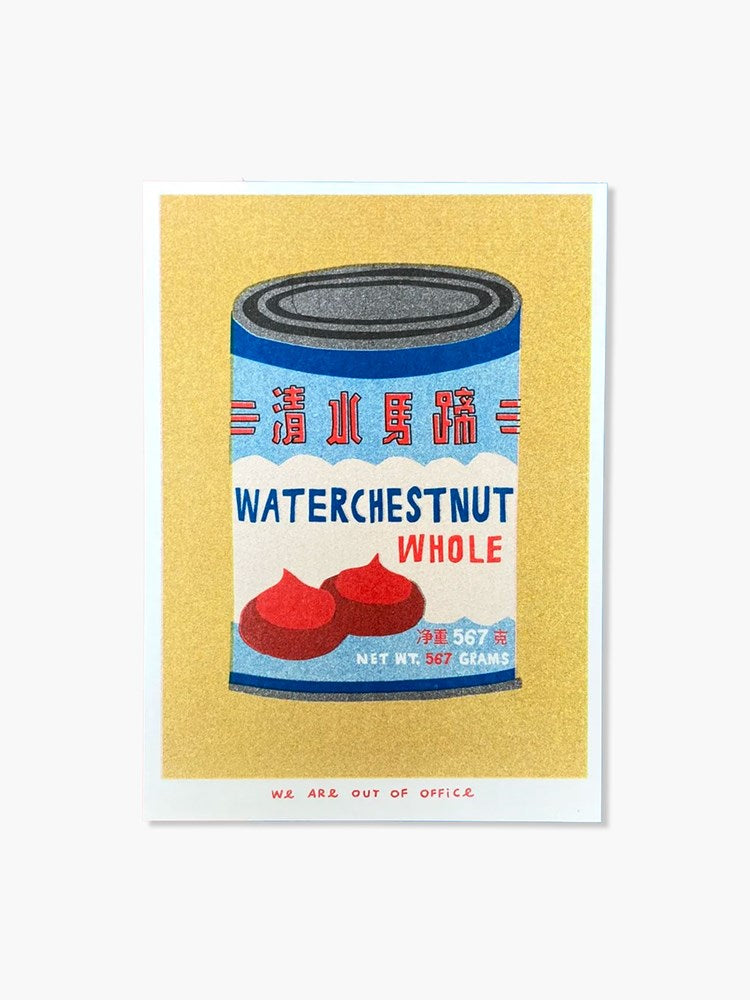 Water Chestnuts Can - Risograph Print (13x18cm)