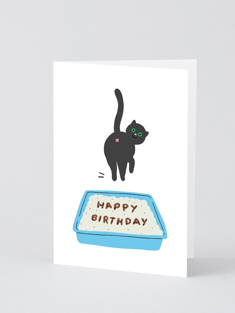 Birthday Cat Poop Card x Holly St Clair